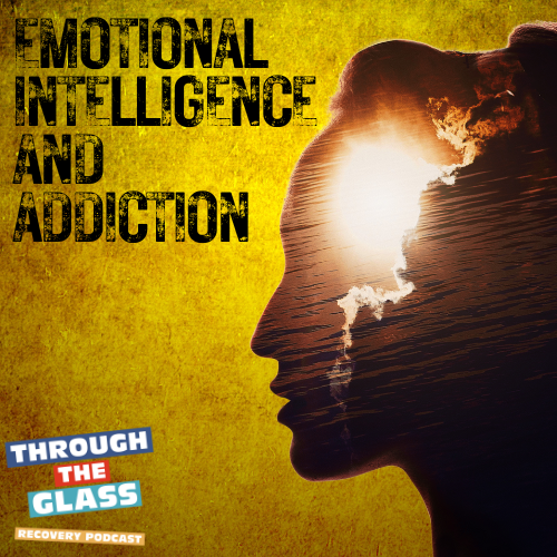 Image: A silhouette of a woman's face, filled with a photo of the sun coming out from behind clouds. Symbolizes the awakening the occurs with developing emotional intelligence. Keywords: emotional itelligence and addiction